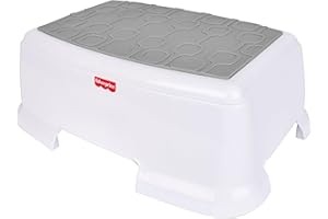 Fisher-Price™ Toddler Step Stool – Non-Slip Textured Top, Wide Stable Base, Lightweight Potty Training Boost for Kids, Bathroom & Sink Stool for Toddlers