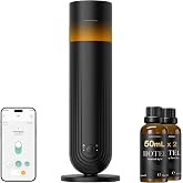 Airversa U1 Smart Hotel Waterless Diffuser with 100mL Oils Kit, Black | 2x50ml Hotel Scent Fragrance Oil, Up to 1200 sq ft, App Control, Cold Air, 120mL, DC-12V/1A, Scent Air Machine, U1kit-2X50