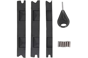 CHEOTIME Fin Box Converter, Professional Plastic Adapter Easy Installation Surfboard Fin Plug Adapter with Fin Key Screws for Future 3pcs