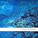 Visual Art Decor Black and Blue Starry Night Tree Silhouette Picture Canvas Prints Wall Art Nature Scenery Landscape Painting for Modern Home Decoration