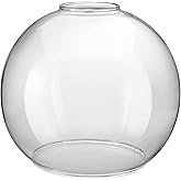 Aspen Creative 23627-60-1, Clear Glass Shade For Lighting Fixture/Vanity Light/Wall Light, Size: 5-7/8" D x 5-1/8" H, 1 Pack