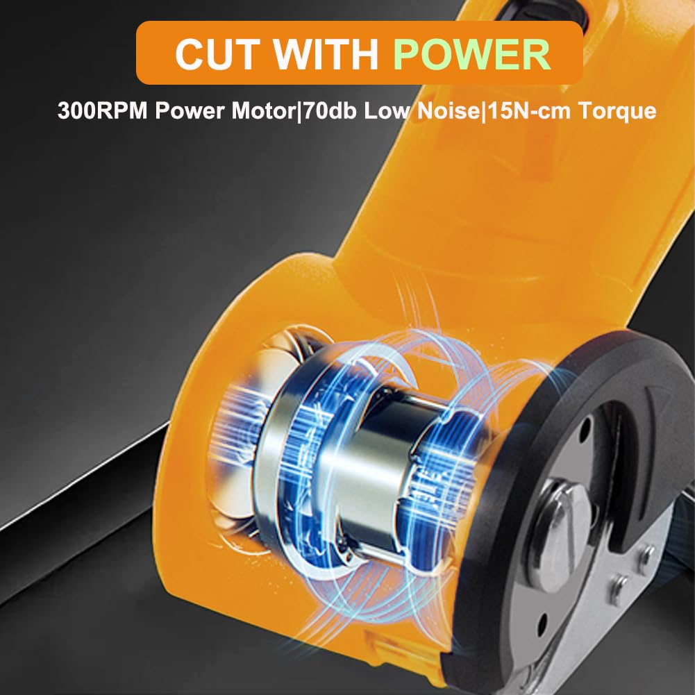 High Speed Cardboard Cutter, Electric Box Cutter For Cardboard Fabric Carpet, Automatic Cordless Electric Scissors With Safety Lock - Rechargeable Battery, Heavy Duty Power, Rotary Cutting