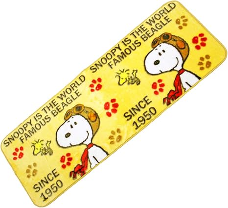 Amazon マット スヌーピー 45 1cm キッチンマット 裏面に滑り止め加工済 Snoopy 1819 4512 イエロー キッチンマット オンライン通販