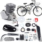 YUNLAIGOTOP 100cc Bicycle Engine Kit 2 Stroke Motorized Bicycle Engine Motor Kit Gas Bicycle Engine Conversion Kit with Air-Cooling, Bike Motor Kit Fit for 26"-28" Bikes
