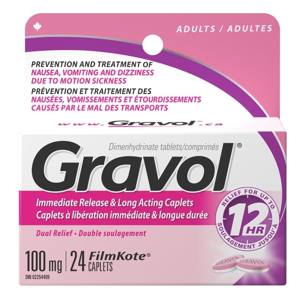 Easy to Swallow GRAVOL (30 tablets) Antinauseant for NAUSEA