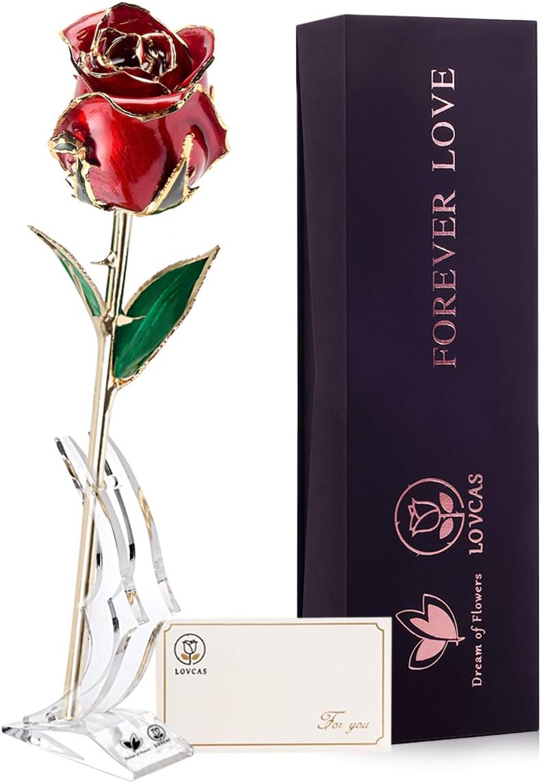 24k Gold Rose, Gold Plated Rose Dipped Rose