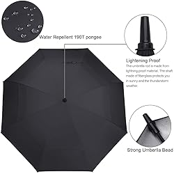 G4Free 62 inch Extra Large Windproof Golf Umbrella