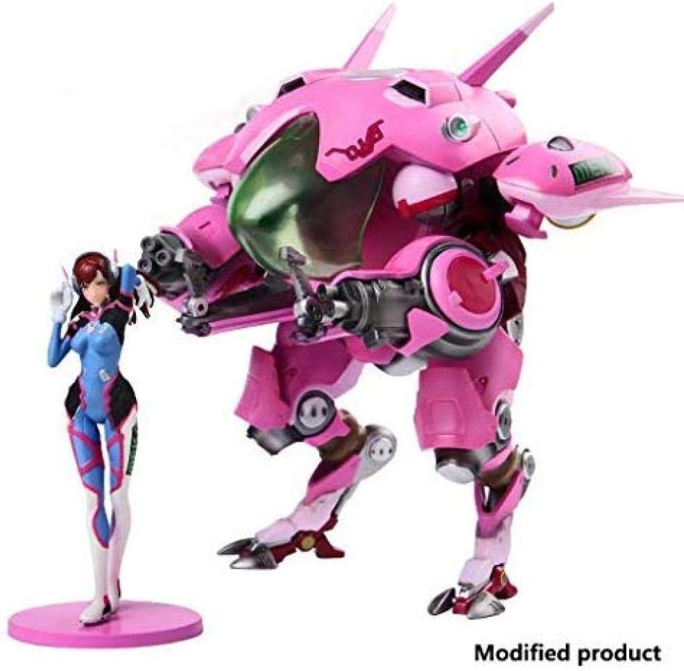 YYZZ Overwatch: Statues Of PVC Figures Toy D Va - Action Figure Mobile Mech - High 9 Inches