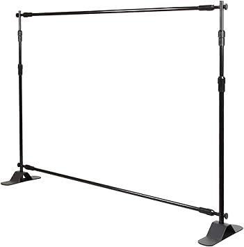 Amazon Com Flexzion Backdrop Stand Telescopic Banner Stand 8 X8