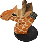 VIPbuy Hand Carved Wood Eyeglasses Holder Stand Giraffe Desk Decor Gift view 6