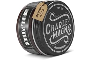 Charlemagne Hair Pomade - 100 ml, Pack of 1, Cherry-Oud Scent - Strong Hold Pomade for Men - Easy Washout Water-Based Hair Wa