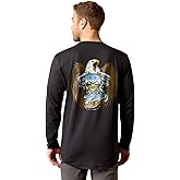 Ariat Mens Rebar Workman Chrome Moto Eagle T-Shirt