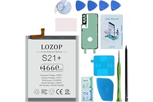 LOZOP S21+ 5G Plus Battery Replacement Kit for Samsung Galaxy S21+ 5G SM-G996U/U1/N/B/W and Other All G996 Models with Repair Tools Kit and User Manual