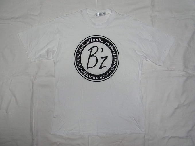 Amazon B Z 初期 Tシャツ Sizel 白 古着 稲葉浩志 松本孝弘 ビーズ 80年代 90年代 当時物 Tm Network Live Gym ライブ グッズ アイドル 芸能人グッズ 通販