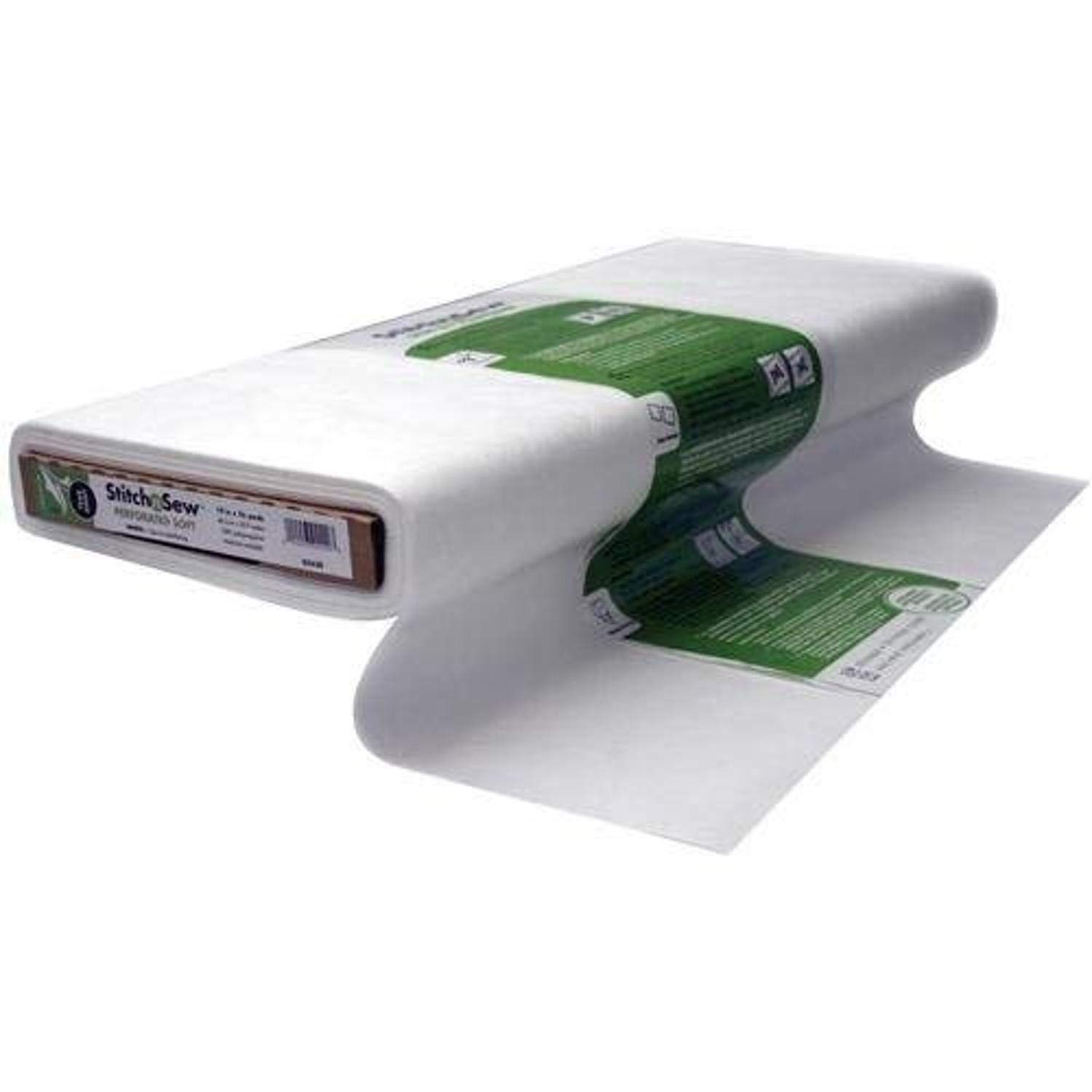 Thermoweb StitchnSew Tear-Away Perforated Soft 19 in x 25yd Fusible, White