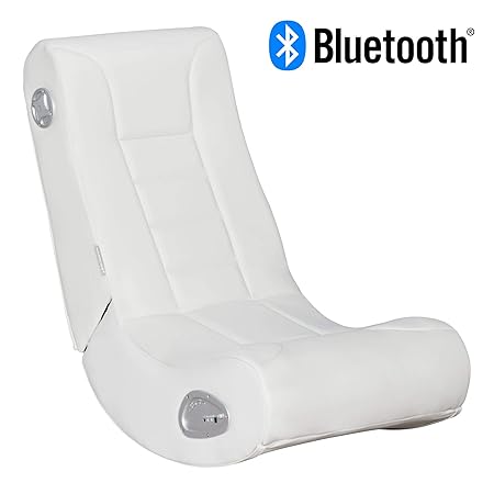 WOHNLING Soundchair Level One mit Bluetooth Musiksessel mit eingebauten Lautsprechern Multimediasessel für Weiß