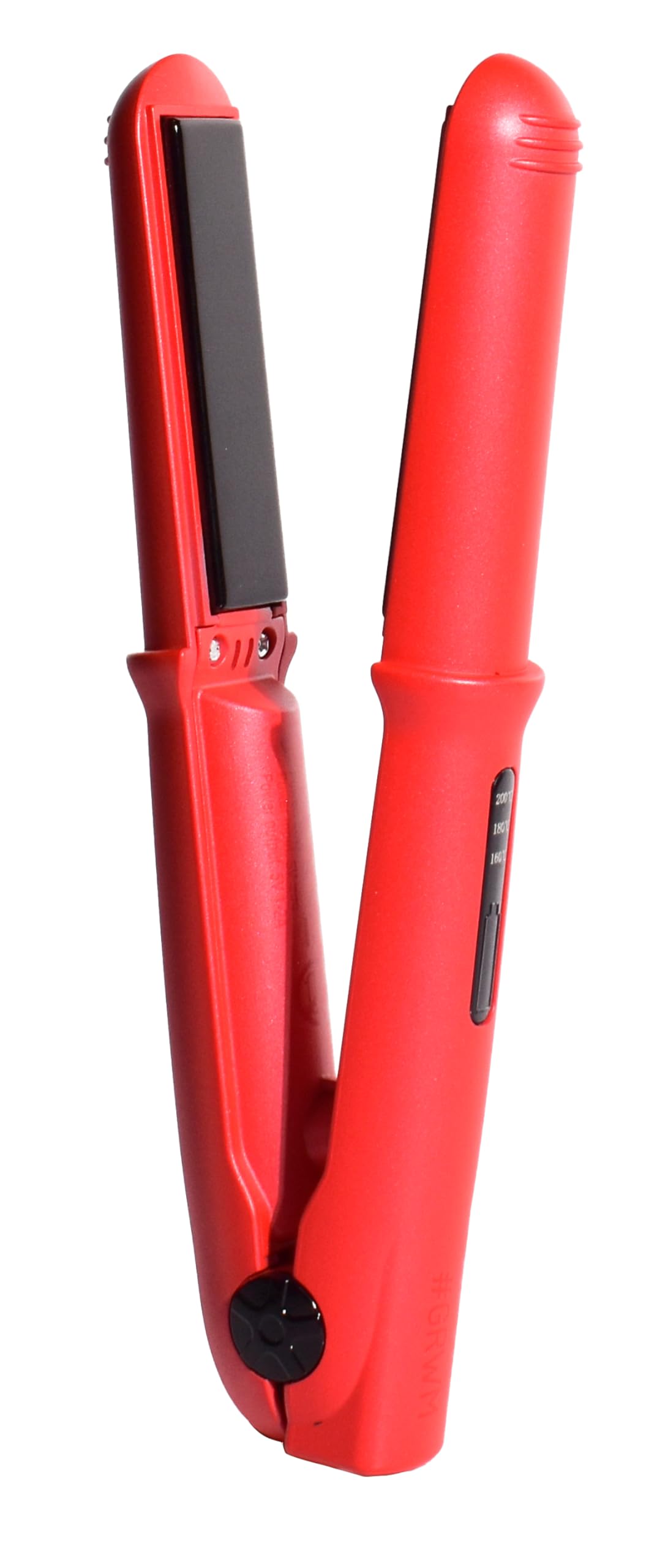 Beter - Mini GRWM Cordless Hair Straightener, Compact Size for Travel, USB Rechargeable, Adjustable Temperature up to 200ºC - USB Cable Included - Red