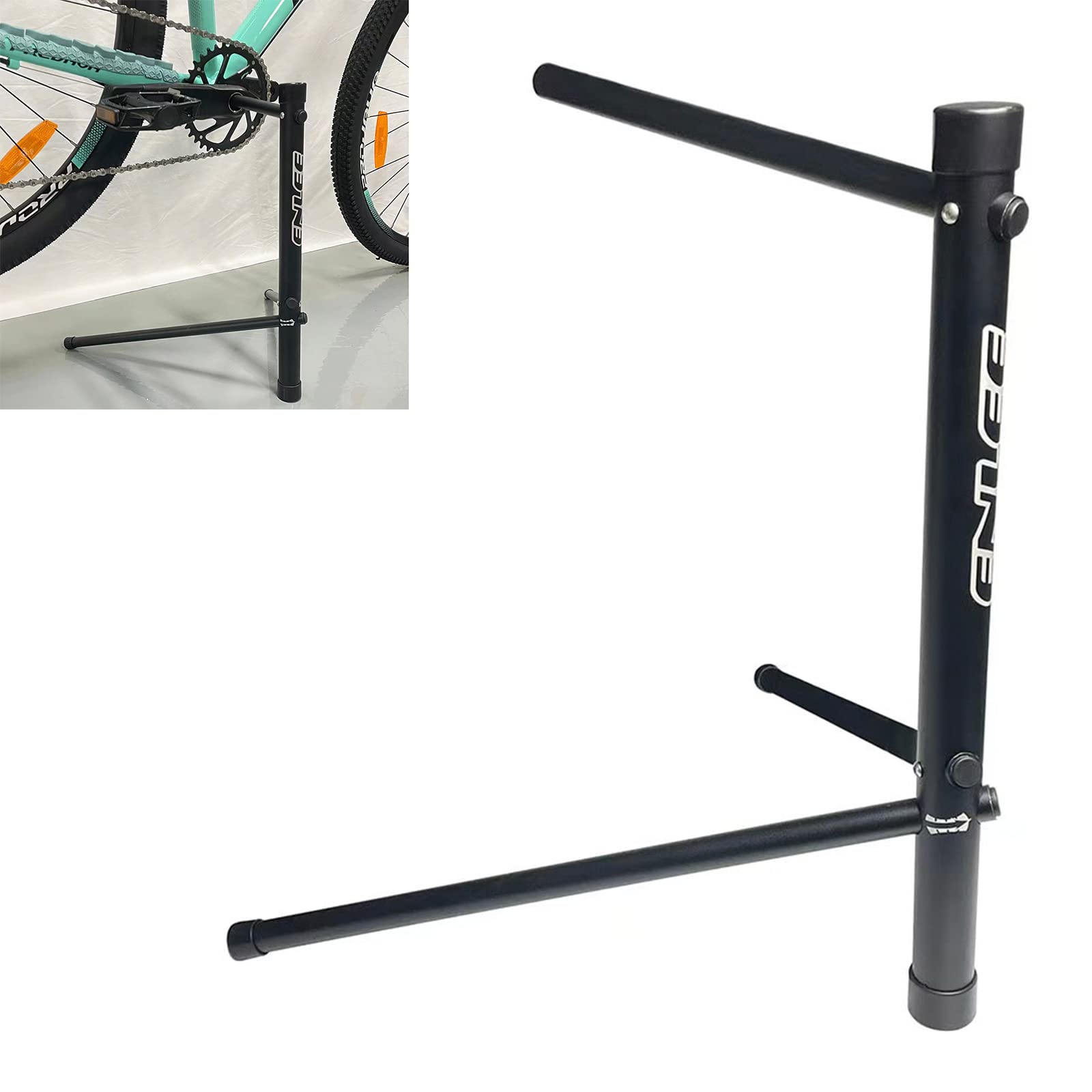 Photo 1 of Bike Floor Parking Rack Stand, Portable Detachable Indoor Outdoor Garage Storage Stand for MTB Mountain Road Bicycles