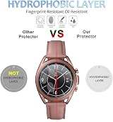 Diruite 5 Pack Samsung Galaxy Watch 3 41mm Screen Protector Tempered Glass view 4