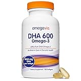 OmegaVia DHA 600 mg, Ultra Pure Omega-3 DHA