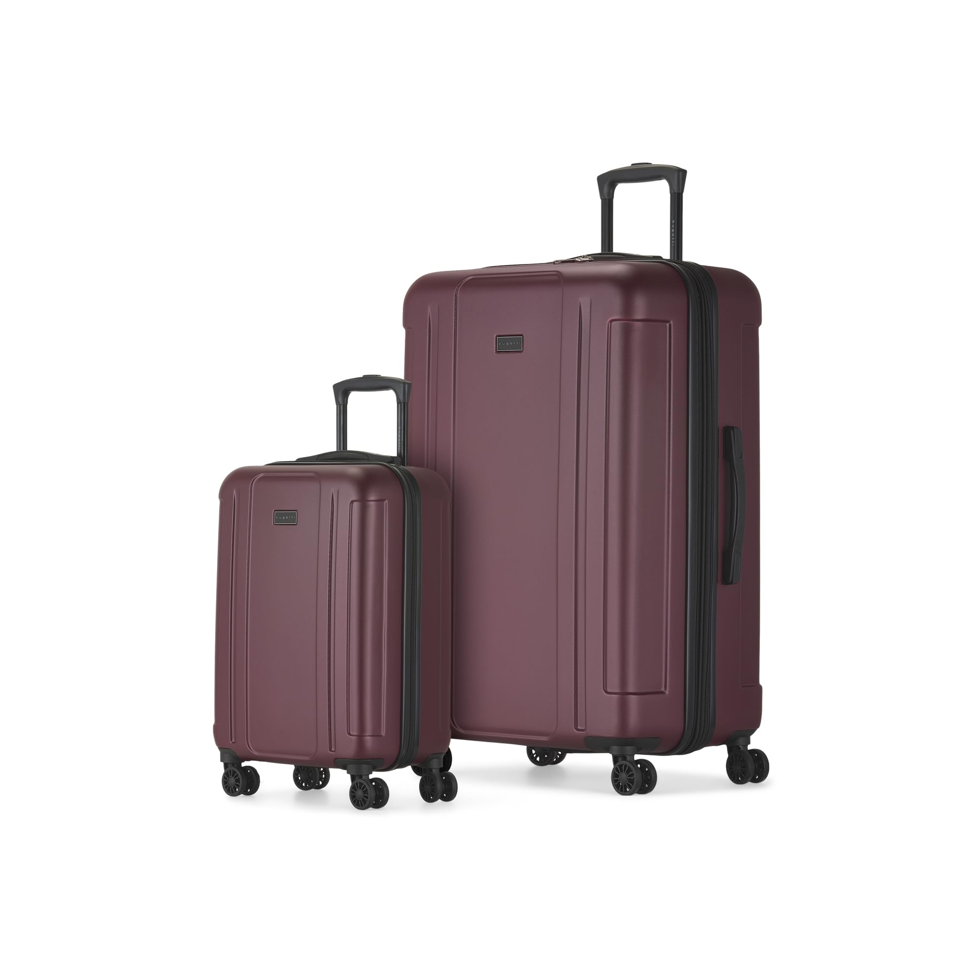 Photo 1 of **MAJOR DAMAGE, SEE PHOTOS** Bugatti Prague 2-Piece Hardside Luggage Set with ABS/Polycarbonate, 8-Wheel Spinner, Telescopic Handle