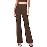 AB-Eleven Womens Dress Pants Business Casual Work Pants with Pockets Pull On Flare Office Slacks High Waist Stretchy Trousers