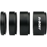 SVBONY M42 Extension Tube Kit on Both Sides (5/10/ 15/ 20mm) | Fully Metal Construction, T2 Interior Thread and T2 Exterior Thread, Freely Combinable M42 Extension Tube