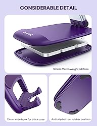 Lamicall Purple Phone Stand for Desk - Dark Purple