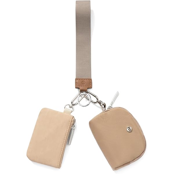 TIESOME Lot De 2 Porte-monnaie En Polyuréthane Avec Fermeture éclair Et Motif Litchi Pour Femme - Mini Porte-monnaie Pour Femme - Pour Carte De