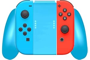 TALKWORKS TALK WORKS Joycon Comfort Grip for Nintendo Switch - Joy-Con Controller Game Accessories Handheld Joystick Remote Control Holder Joy Con Kit - Blue