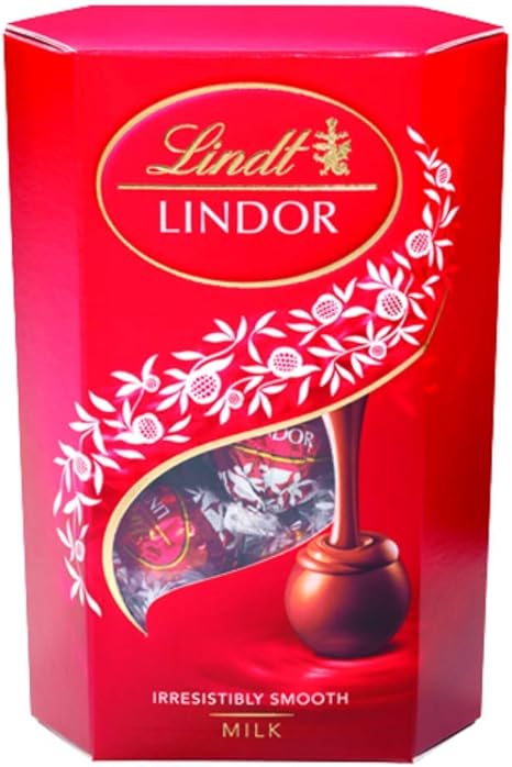 1 Caixa de 200g, Bombons de Chocolate Suiço, Lindt Lindor 