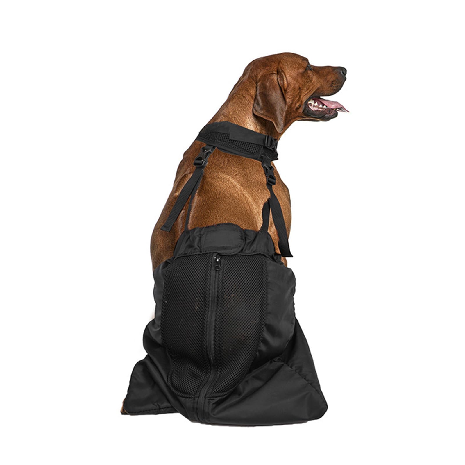 DONGKER Dog Drag Bag, Dog Wheelchair Alternative Dog Protect Bag Wear‑Resistant Breathable for Disabled Dogs Paralyzed Rear Legs