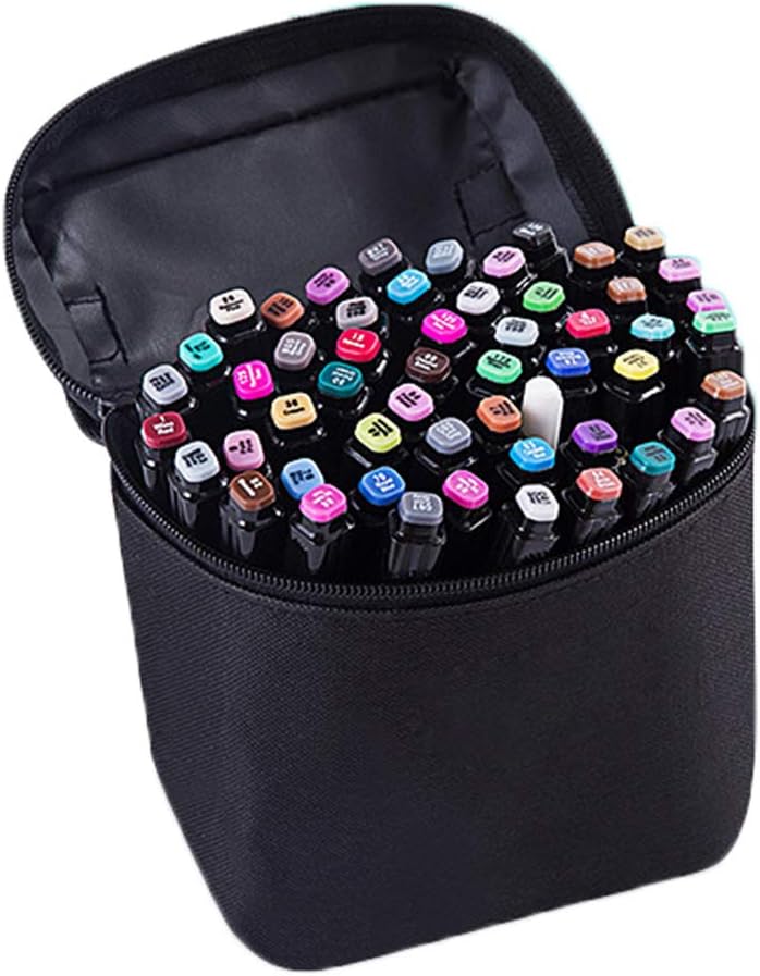 Sweetichic Kidspen TouchFive Colors Graphic Art Twin Tip Pen Marker Point Student Design
