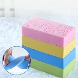 N+B Bath Sponge Blue Body Shower Exfoliating Massager Cleaning Brush Peeling view 2