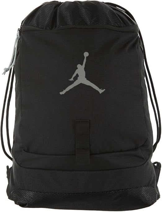 Amazon.com | Nike Air Jordan Gymsack Black/Reflect Silver 612838-010 (SIZE: ONE SIZE 