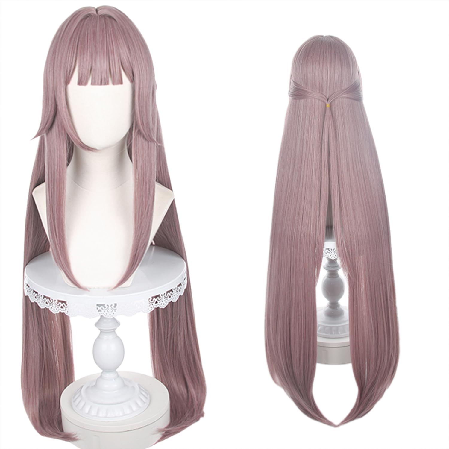 Brown Long Straight Cosplay Wig Heat Resistant Synthetic Costume Hair for Adult Women Halloween Comic Con Cos Anime Party Replacement Wigs — image 1
