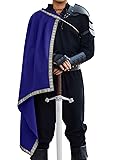 Runcati Mens Renaissance Shawl Half Shoulder Cape