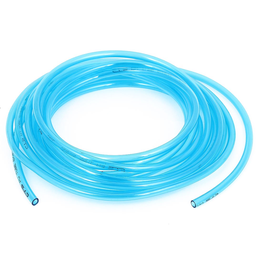 Sourcingmap 5Meter 4mm Inner Dia 6mm OD Gas Petrol PU Line Tube Hose Clear Blue