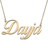 HUAN XUN Customized Custom Simple Any Name Necklace