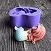 Dekostar Runloo 3D Sleeping Mermaid Silicone Mold Fondant Mould Baby Mermaid Handmade Soap Mold (5#)