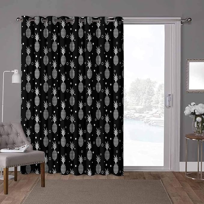 YUAZHOQI Energy Efficient Sliding Patio Door Curtain Panel, Tropical