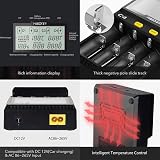 COSOOS 18650 Battery Charger MiBOXER 4-Bay with LCD Fast Charging view 4