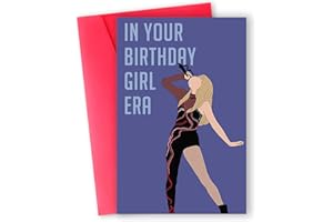 windytown Happy Birthday Card for Girls Boys, Popular Singer Parody Birthday Card Gifts For Music Fans, Music Gifts Birthday Merch