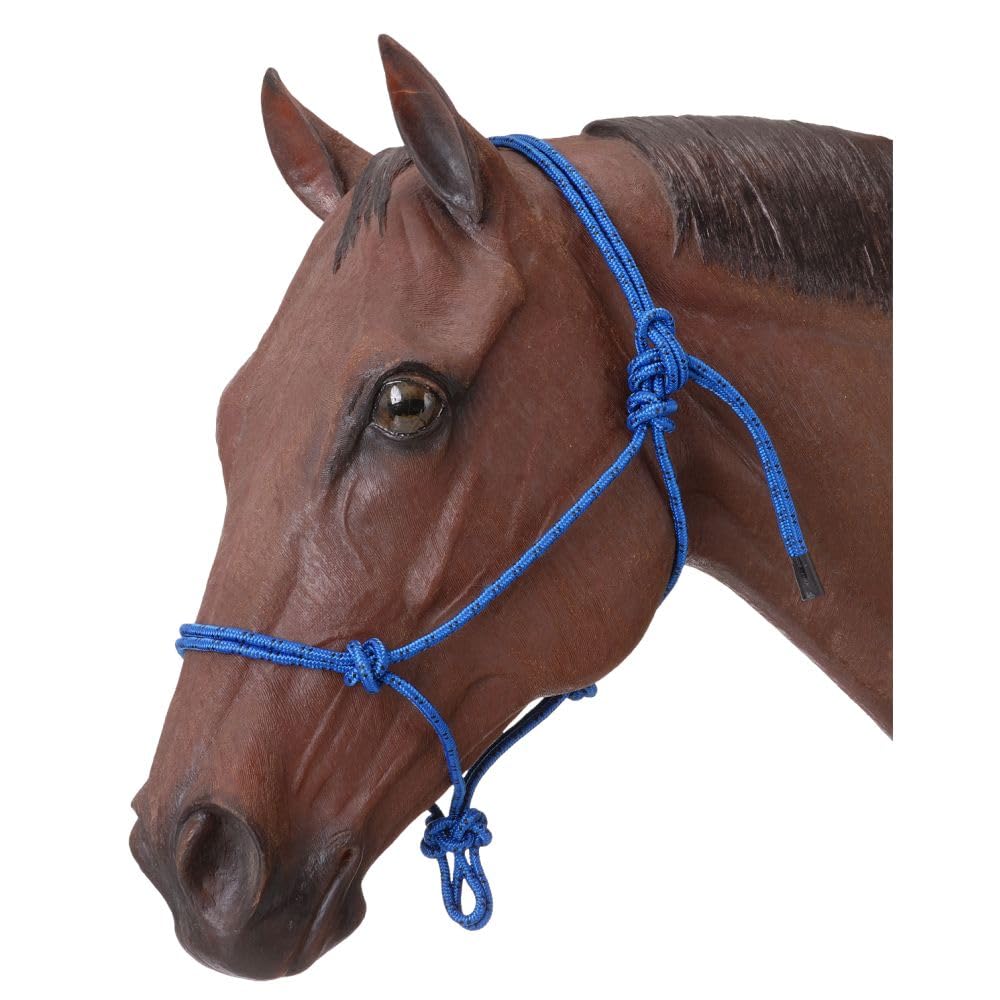 Tough 1 Poly Rope Tied Halter, Royal Blue, Horse
