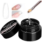 Makartt Clear Gel Builder: Long Lasting Nail Extension, 1.06 oz | Self-Levelling, Nail Strengthener, Broken Nails Repair, Nail Sculpture, UV/LED Lamp Cure Required, DIY Salon Home