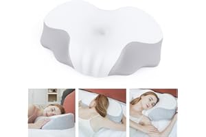 STEHEALTH Cervical Pillow for Neck Pain Relief, Side Sleeper Memory Foam Pillow, Ergonomic Support Pillow for Head Neck Back