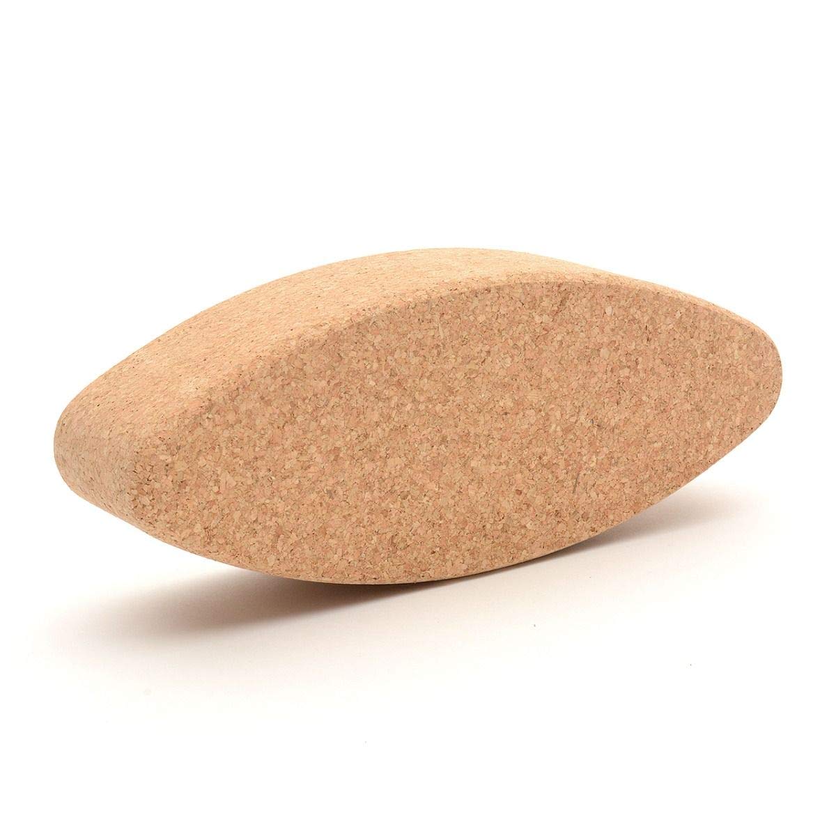 Cork Egg Oval Block – By ZenYogaWedge - Premium 100% Natural Single Brick For Beginners and Professionals Yoga Pilates Classes Home Exercise Fitness Non-Slip Grip - Eco-Friendly
