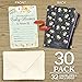 Baby Shower Invitations - 30 Cards + envelopes. Gender Neutral for boy or Girl. Match Baby Shower Games, Decorations & Favors. Perfect invites for Showers, Sprinkles or Gender Reveal Party. (Floral)
