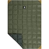 OneTigris Down Camping Blanket -Warm, Lightweight, Packable, Puffy Outdoor Travel Blanket for Cold Weather Backpacking Hiking