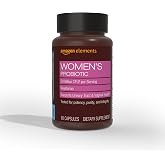 Amazon Basics Women's Probiotic 50 billion CFU per serving, vegetarian, Supports Urinary Track and Vaginal Health, 60 capsules (Previously Amazon Elements)